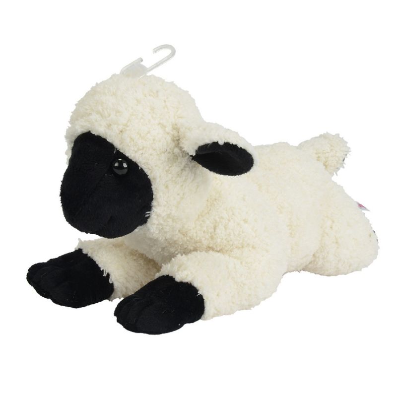  peluche mouton agneau blanc noir 30 cm 